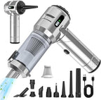 Sycoodeal Car Vacuum Cleaner,Mini Vacuum Portable Cordless,25000PA Powerful Strong Cyclonic Suction USB Rechargeable Foldable Handheld Vacuum with One-Touch Dust Removal for Car by SYCOODEAL