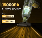 Handheld Car Vacuum Cleaner 3 in 1 High Power|15000PA Brushless Motor|Super Suction Portable Vacuum with Super Endurance for Car and Home, Black Yellow, SW101YELLOW - Image 2