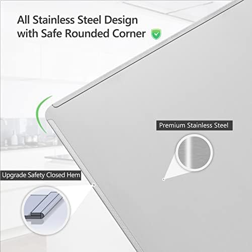 2 Pack 2 Sided Splatter Guard, Yhuitek Anti Splatter Shield Stainless Steel Oil Splatter Guard for Stove Top, Foldable Grease Splatter Screen, 14.5"x12.2"(H) - Image 3
