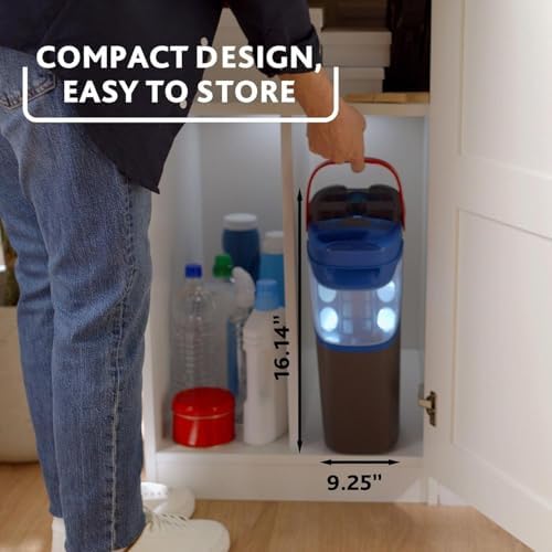 O-Cedar H2prO Flat Mop System with 1 Mop Head Refill | Quick Cleaning Tool | Clean with Clean Water | Machine Washable Reusable Microfiber Mop Pad | Safe on Wood Floors, Vinyl, Tile, Baseboards, Walls - Image 6