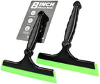 EHDIS 2PCS Flexible 8-Inch Silicone Squeegee Window Tint Tool Auto Water Blade, Shower Squeegee for Car Windshield, Glass, Tiles, and Smooth Surfaces (Green) by EHDIS