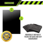 Aluf Plastics 65 Gal Black Heavy Duty Garbage Bags 1.5 Mil - 50"x 48" - Pack of 50 - For Contractor, Outdoor, Construction, & Storage - Image 4