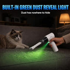 Computer Keyboard Cleaner Portable Vacuum and Compressed Air Duster White - Image 7