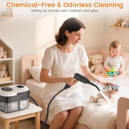 Pressurized Handheld Steam Cleaner for Home, 3-Level Adjustable Steam - Image 6