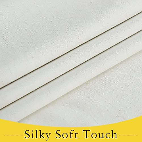 NICETOWN French Door Curtain for Doorway, 100% Blackout Linen Window Shade - Image 5
