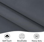 Vatge Sidelight Curtains for Front Door, 12 Inch Wide Narrow Window Curtains for Side Door, 1 Panel, W12 x L80, Grey - Image 5