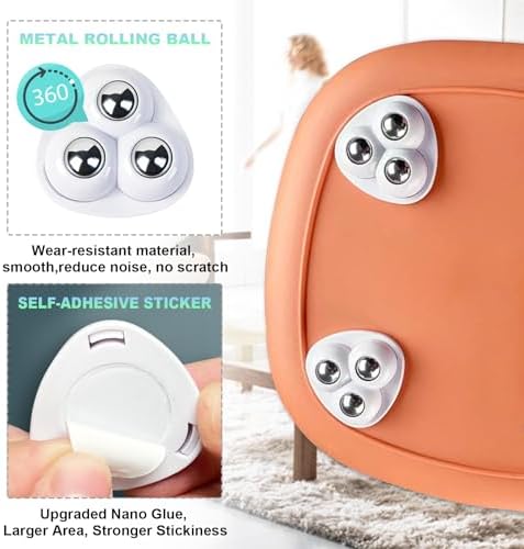 Self Adhesive Appliance Sliders 8 Pack Kitchen & Furniture Rollers - Image 4