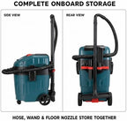 Dust Extractor, 9 Gallon 1400W 19KPA Wet Dry Vacuum Cleaner with Dual Cyclone Pre-Separator, HEPA Filter and 8.2 FT Anti-Static Hose for Wood Chips, Wood Shavings and Coarse Debris - Image 5