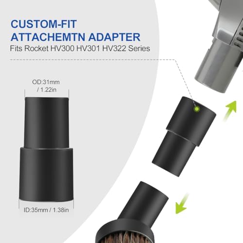 LANMU 1 1/4" Vacuum Attachments Compatible with Shark Navigator Lift-Away NV360 NV352 NV356E, NV501 & Rocket HV301 HV322 Vacuum, Accessories Kit with Adapter for Home, Car Interior Cleaning - Image 3