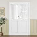 Vatge Pure White Patio Door Curtain Panel - French Door Curtain/Drape/Drapery for Side Door Window, 1 Panel, W25 x L40, Pure White by Vatge