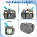 PGmoon Cleaning Caddy Organizer with Handle,Grey - Image 3
