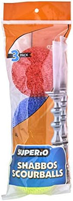Nylon Scouring Pads-Dish Scrubber, for Dishes, Pots, and Stoves, Durable Mesh Scourers, for Tough Cleaning. Nylon Dish Scrubbers, Pack of 4, Assorted Colors, By Superio - Image 5