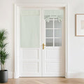 NICETOWN Privacy French Door Linen Sheer 100% Blackout Window Covering by NICETOWN