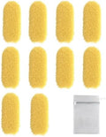 Extendable Dusters Refills, Yellow, 10 Pack with Laundry Bag, for Dusting Furniture, Blinds, Ceiling Fans, Walls by EHOMGUI