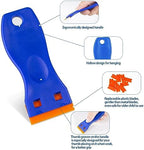 Plastic Razor Blade Scraper Tool, 6 Pcs Razor Scraper with 60 Pcs Plastic Blades, Cleaning Scraper Remover for Removal Floor Stove Scraping Labels and Decals Sticker on Car Window Glass - Image 3