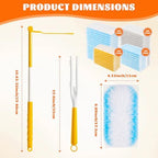 600 Pcs Disposable Dusters Refills with 2 Handle, Multicolor - Image 2