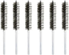 HARFINGTON 6pcs Wire Bore Brush Set 8 Inch Length 1 Inch Shank Stainless Steel Bristles Cleaning Brush for Clean Car Part Tube Kitchen Garage by HARFINGTON