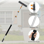 20FT Reach Window Squeegee with 5-13 FT Extension Poles, Extra-Large 14" Window Squeegee Window Cleaning Kit with Telescopic Pole,Window Cleaner Tool with Adjustable Head, for High Window, Glass, RV - Image 7