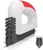 Lumkew Grout Cleaning Brush for Cleaner Tile Floors, Red, 1Pcs by Lumkew