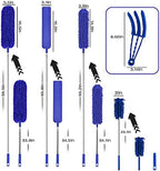 Buysenton Microfiber Duster, 8PCS Feather Duster with 100 Inch Telescoping Extension Pole, Reusable Bendable Dusters, Washable Lightweight Dusters for Ceilings Fans(2023 UAGRED) - Image 2