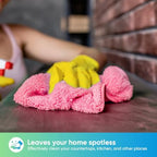 HOMEXCEL Pink Microfiber Cleaning Cloth, Microfiber Towels for Car, 12 Pack - Image 3