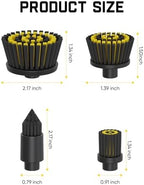 4 PCS Replacement Brush Heads for Fanttik Flip G10 Nano HomeCare Cordless Electric Spin Scrubber, Accessories for Grout, Tile, Sink, Crevices Cleaning - Image 3