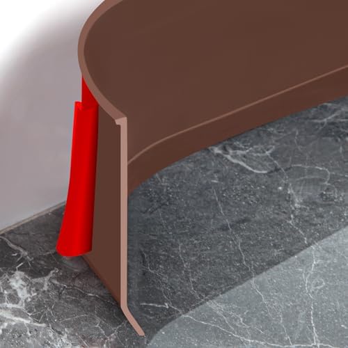 Vinyl Baseboard Molding Trim 4 Inch Peel and Stick Cove Base by Heonay