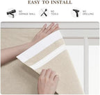 RYB HOME Blackout Roman Shade for Windows, No Drill Cordless Faux Linen Roman Blind, Double-Sided Magnetic Foldable Window Shades for French Doors, Bedroom, Bathroom, Taupe, W26 x H64, 1 Panel - Image 4