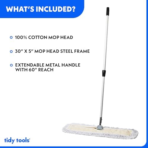 30 Inch Commercial Cotton Dust Mop & Floor Sweeper - Image 3