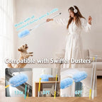 30 Count Duster Kit Refills with 3 ft Extendable Handle for Swiffer - Image 6