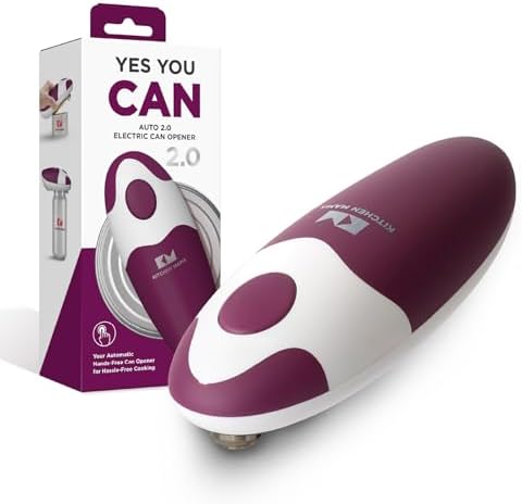 Kitchen Mama Auto 2.0 Electric Can Opener, Burgendy Mist by KitchenMama
