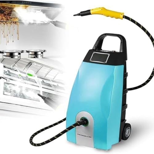 Multi Use High Temp Steam Engine Cleaner 3000w, Commercial Grade Steamer With 6 Accessories & 3.5l Large Tank Washer 20s Fast Heat For Home Cleaning, Car Washing Ac Maintenance(Blue) by Unknown