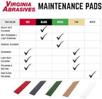 Green Floor Maintenance Pads, Scrubbing & Cleaning, 12" x 18" x 1", 5 Pack - Image 6