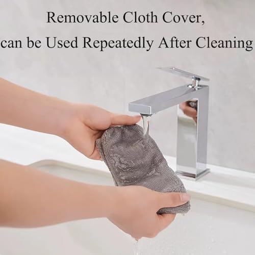 TopHomer 2 Pieces Retractable Gap Dust Cleaner Brush with Washable and Removable Duster Cloth for Cleaning Under Appliances Furniture Couch Fridge (Grey) - Image 6