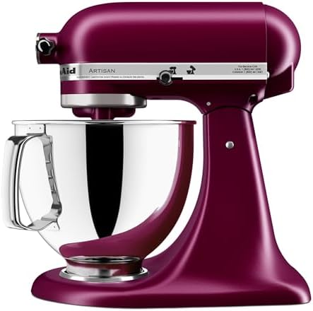 KitchenAid Artisan, 5-Qt Tilt Head Stand Mixer, KSM150PS, Beetroot - Image 5