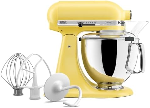 KitchenAid Artisan, 5-Qt Tilt Head Stand Mixer, KSM150PS, Butter - Image 2