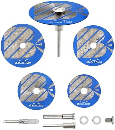 Tile Saw Blade Set, 5PCS Mortar Raking Disc by BRSCHNITT