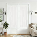 2 Panel Privacy Side Window Curtains Ivory White 25 x 72 Inches Long by DUKIYO