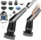 WKY-Electric Spin Scrubber - Upgraded 10-in-1 IPX7 Waterproof Shower Scrubber, Retractable Handle & 2-Speed for Toilet, Bathroom, Bathtub, Tile Floors by WKY