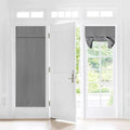 NICETOWN Silver Grey Blackout French Door Curtain for Glass Privacy by NICETOWN