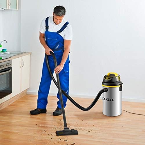STANLEY Wet/Dry Vacuum SL18133，4.5 Gallon 4 Horsepower Wall-Mounted Hanging Vacuum with 26 Cleaning Range Stainless Steel Tank, Home/Garage/Upholster/Laundry Rooms Vacuum - Image 3