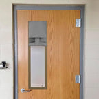 NICETOWN Silver Grey Classroom Door Window Cover, Lockdown Shade - Image 7