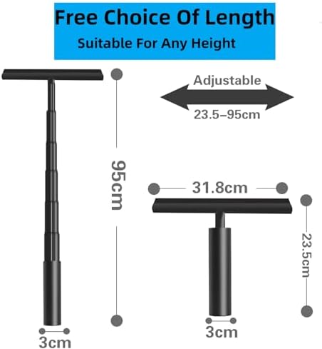 Extendable Shower Squeegee for Glass Doors, Shower Cubicle Squeegee Shower Wiper Window Cleaner Squeegee Shower Silicone, Squeegee Shower with 23.5-97 cm Telescopic Rod - Image 2