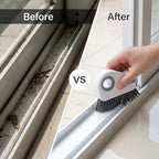 2 Pcs Window Track Cleaner Brush, Window Sill Cleaner Tool with Scraper - Image 3
