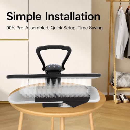 36" Large Steam Iron Press, 1600W Intelligent Digital Steam Press(Black) - Image 6