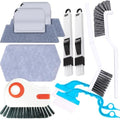 13PCS Window Sill Cleaner Tools - Deep Clean Crevice Cleaning Brush for Window/Door Tracks, Sill, Tile Lines, Kitchen Gunk, Bathroom Counters by Yodamiack