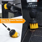 5pcs Drill Brush Attachment Set, for Tile Grout, Floor, Bathroom, Kitchen - Image 5
