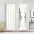 Hiasan French Door Curtains Privacy, Ivory, 24W x 72L, 1 Panel by Hiasan