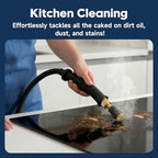 KEROMEE Steam Cleaner, 1500W High Pressure Steamer with 1.27Qt Tank, 15s Fast Heat, 6-Level Adjustable Steam, Portable Machine with 15pcs Kit for Dirt, Grease, Grout, Tile, Floor, Car Detailing - Image 6