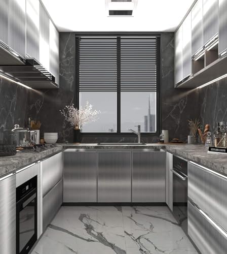 Extra Wide Stainless Steel Contact Paper for Appliances 48"x80" Vinyl Wrap - Image 5